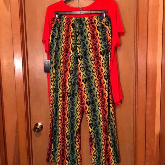 African print pants set - Picture 2 of 3